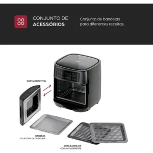 Fritadeira Elétrica Air Fryer Oven Black INOX WAP WAOD2 - Imagem 6