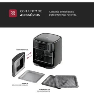 Fritadeira Elétrica Air Fryer Oven Black INOX WAP WAOD2 - Imagem 6