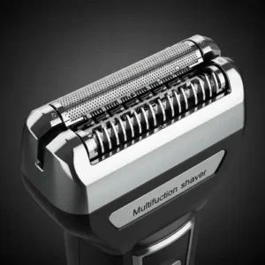 Aparador Barbeador Kemei KM-6558 Recarregável 3 Em 1 Cabeças Removíveis Bivolt - Imagem 9