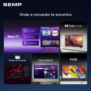 Smart Tv Semp 32 Led Full Hd S42r Roku Tv Wi-fi 32s42r - Imagem 6