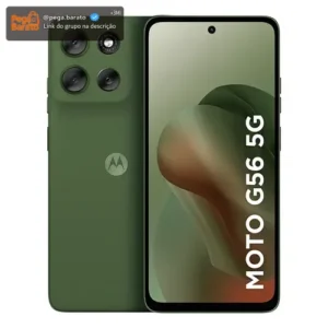 Smartphone Motorola Moto g56 5G 256GB - 8GB RAM+16GB Ram Boost, e 50MP Sony Lytia 600 AI Camera Ultrarresistência militar IP68 + IP69 - Imagem 1