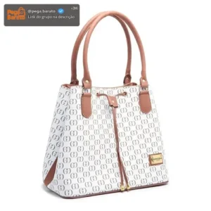 Bolsa Sacola Casual Feminina Estampada Ombro Zíper Interno - Imagem 1