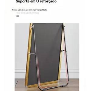 Espelho Corpo Inteiro 120x40 Decorativo Apoio Chão E Parede - Imagem 9