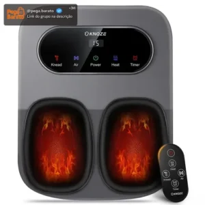 Massageador Pes Controle Remoto E Função Aquecimento Cinza - Imagem 1