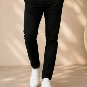 Calça Sarja Masculina Social Slim Elastano Bolso Embutido - Imagem 6