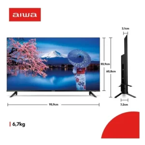 Smart TV AIWA 43” Android Full HD Borda Ultrafina HDR10 Dolby Áudio AWS-TV-43-BL-02-A - Imagem 10
