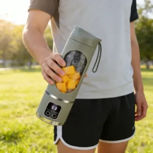 Mini Liquidificador Mixer Portátil Recarregável 450ml Shake - Imagem 9