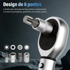 Jogo De Chave Torx Soquete 34 Peças Aço Cromado 3/8 E 5/16 - Imagem 4