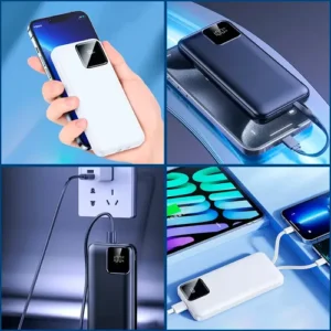 Carregador Portátil Power Bank Turbo 20000mah 22.5w universal para iphone samsung motorola xiaomi Com Display Digital DTimp - Imagem 7