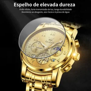 Olevs Relógio Masculino Aços Inoxidáveis Original 2900 - Imagem 8