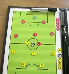 Kit Prancheta Quadro Tática Magnética Para Campo Futebol - Imagem 2