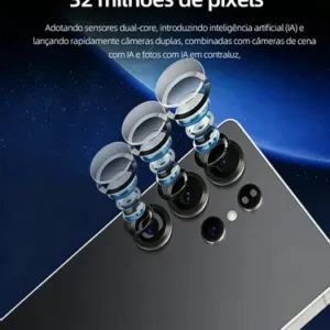 Smartphone Bobarry Tela Gigante 6.78 Polegadas Dual Sim Dual Standby Android 15 Processador Dimensity 7200 Câmera Dupla 18mp+52mp Bateria 5000mah 16gb Ram+512gb Rom Azul - Imagem 8