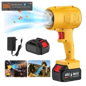 Soprador De Folhas Elétrico Bateria Jardinagem Portatil 48v - Imagem 1
