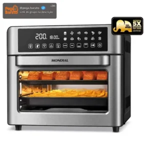Fritadeira Air Fryer Forno Oven Digital 25 Litros Mondial Preto AFO-25L-BI 127V - Imagem 1