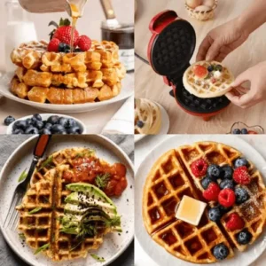Mini Máquina De Fazer Waffle Panqueca Portátil Elétrica 110v - Imagem 5