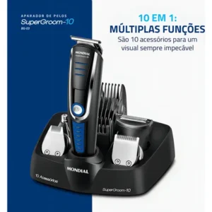 Aparador De Pelos Super Groom 10 Mondial 6W Bivolt BG-03 - Imagem 3