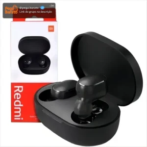 Fone De Ouvido Bluetooth Redmi Air2dots Xiaomi 100 Cor Preto - Imagem 1