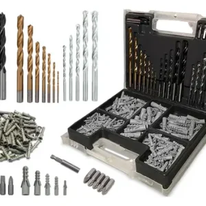 Parafusadeira Furadeira 3/8 A Bateria Tb12a The Black Tools Jogo Brocas E Buchas 300 Peças - Imagem 4