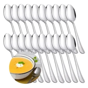 12 Colheres Para Sobremesa Aço Inox Promoção - Imagem 6