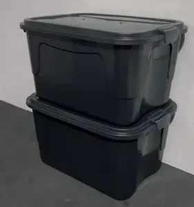 Kit 12 Caixas Organizadoras Plasnew 15l Com Tampa E Trava - Imagem 2