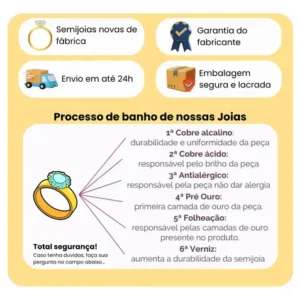 Colar Pingente Abraço Banhado Ouro 18k Caixa Presente Veludo - Imagem 12