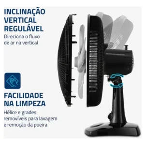 Ventilador de Mesa 30cm Super Power Mondial 60W VSP-30-B - Imagem 4