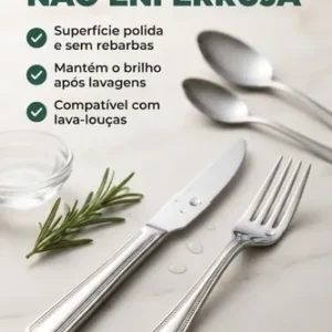 Faqueiro Jogo De Talheres 48 Peças De Aço Inox Buffet Talher - Imagem 5