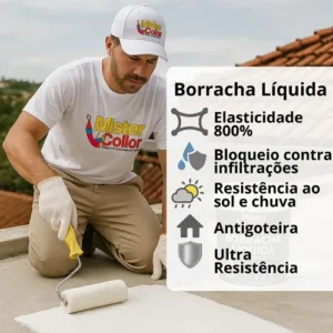 Impermeabilizante Borracha Líquida 18kg Externo E Interno - Imagem 6