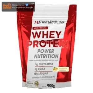 Whey Protein Power Nutrition 900g Mousse Maracujá Hf Maracujá - Imagem 1