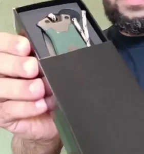 Canivete Tatico Militar Semi Automatico Estilo Browning 364b - Imagem 2