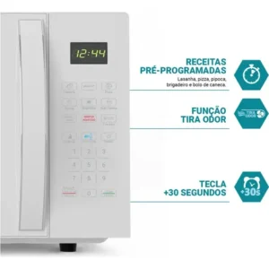 Microondas Philco PMO30B 28L 1100W Branco - Imagem 3