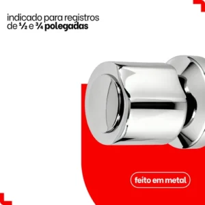 Kit De Acabamento Para Registro C 40 Metal Padrão Universal - Imagem 10