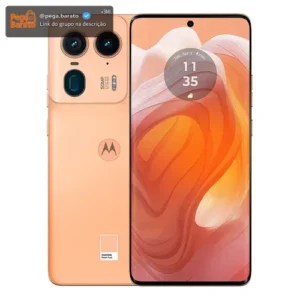 Smartphone Motorola Edge 50 Ultra 5g, 512gb 24gb Ramboost, 50mp Ultra-pixel Ai Camera, Ip68, Peach Fuzz (Novo com caixa aberta) - Imagem 1