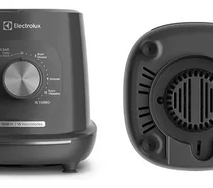 Liquidificador Electrolux 1500W de Potência com 3.2 Litros de Capacidade 15 Velocidades 6 Lâmina TriForce e Pés Antiderrapantes EBL1500 Cinza - Imagem 6