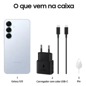 Samsung Galaxy S25 5G, 256GB, 12GB, Câmera Tripla - Azul claro - Imagem 7