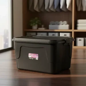 Kit 12 Caixas Organizadoras Plasnew 15l Com Tampa E Trava - Imagem 6