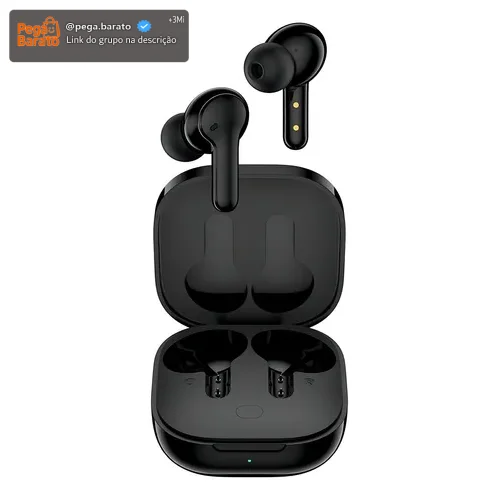 Fone De Ouvido Qcy T13 Com 4 Microfones E Bluetooth 5.1 Cor Preto