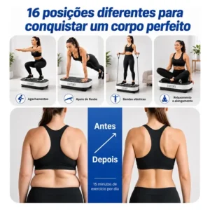 Plataforma Vibratória 199 Níveis Controle Remoto Bluetooth - Imagem 6
