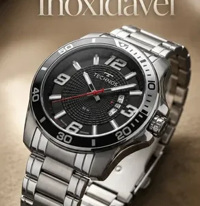 Relógio Technos Masculino Analógico Prata Aço Inox Original - Imagem 4