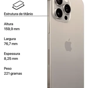 Apple Iphone 15 Pro Max 512gb Original 5g Garantia + Brindes (Novo com caixa aberta) - Imagem 5