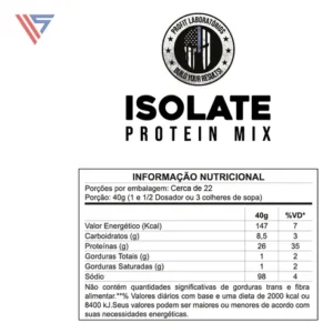 Suplemento Em Pó Profit Labs Isolate Protein Mix Whey Sabor Baunilha Em Sachê De 900g - Imagem 2