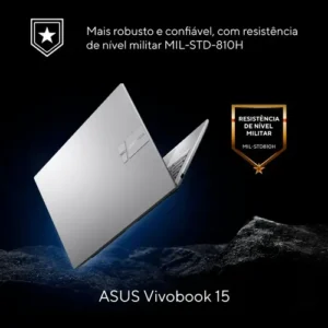 Notebook Asus Vivobook 15 X1504va Intel Core I5 1334u 8gb Ram 512gb Ssd Intel Iris Xe Windows 11 Home Tela 15,6 Fhd Silver - Nj1740w - Imagem 8