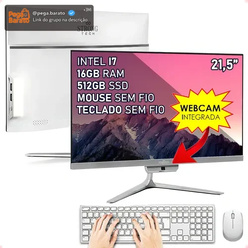 All In One Intel I7 16gb Ssd 512gb 21,5 Full Hd Strong Tech