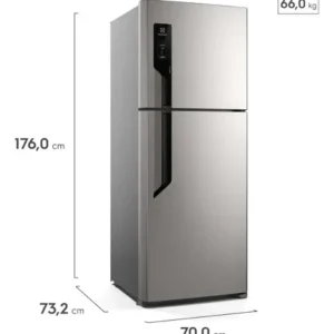 Geladeira Electrolux Frost Free 431l Autosense Inox (tf70s) Cor Inox look - Imagem 2