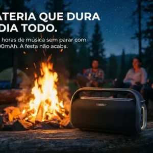 Caixa De Som Boombox 200w Com Auxiliar Usb Potente Estéreo - Imagem 2