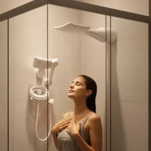 Chuveiro elétrico de parede Lorenzetti Loren Shower Ultra branco 7.500kW - Imagem 8
