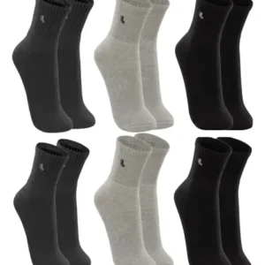 6 Pares Meias Lupo Sport Cano Médio Alto Academia Original - Imagem 2