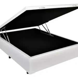 Cama Baú Com Pistão Á Gás Casal 138x188x42 - Imagem 3