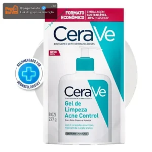 Refil Gel de Limpeza Facial Antiacne Pele Oleosa, Acne Control CeraVe, 227g - Imagem 1