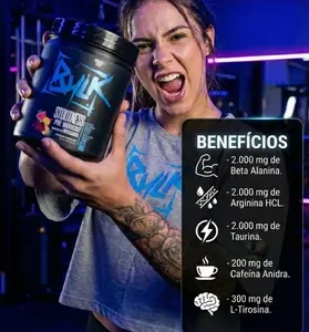 Kit Whey Protein Isolado + Creatina + Pré Treino + Shaker - Imagem 7